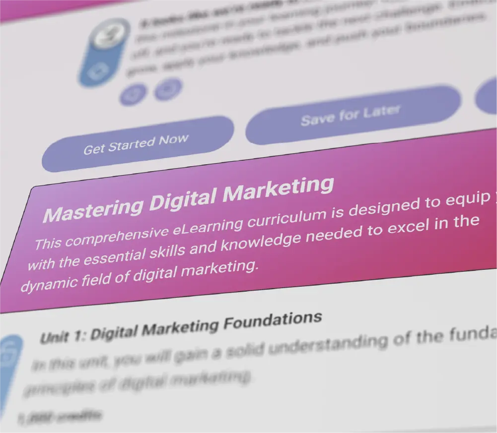 ZavmoAI Unit Description Mastering Digital Marketing